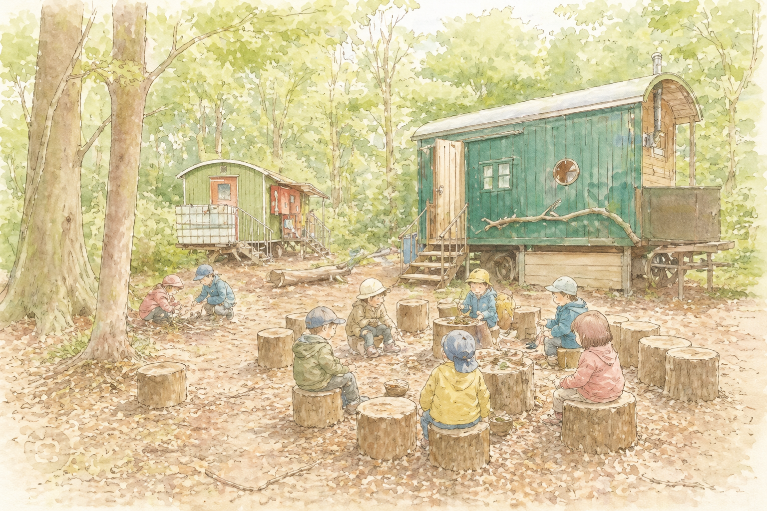 ドイツの屋根のない幼稚園