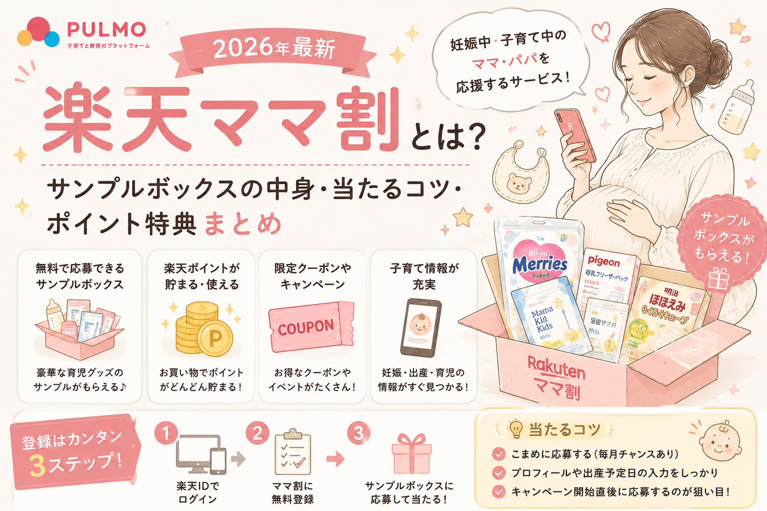 3児ママ＊様確認ページ 2026年最新】楽天ママ割とは？サンプルボックスの中身・当たるコツ